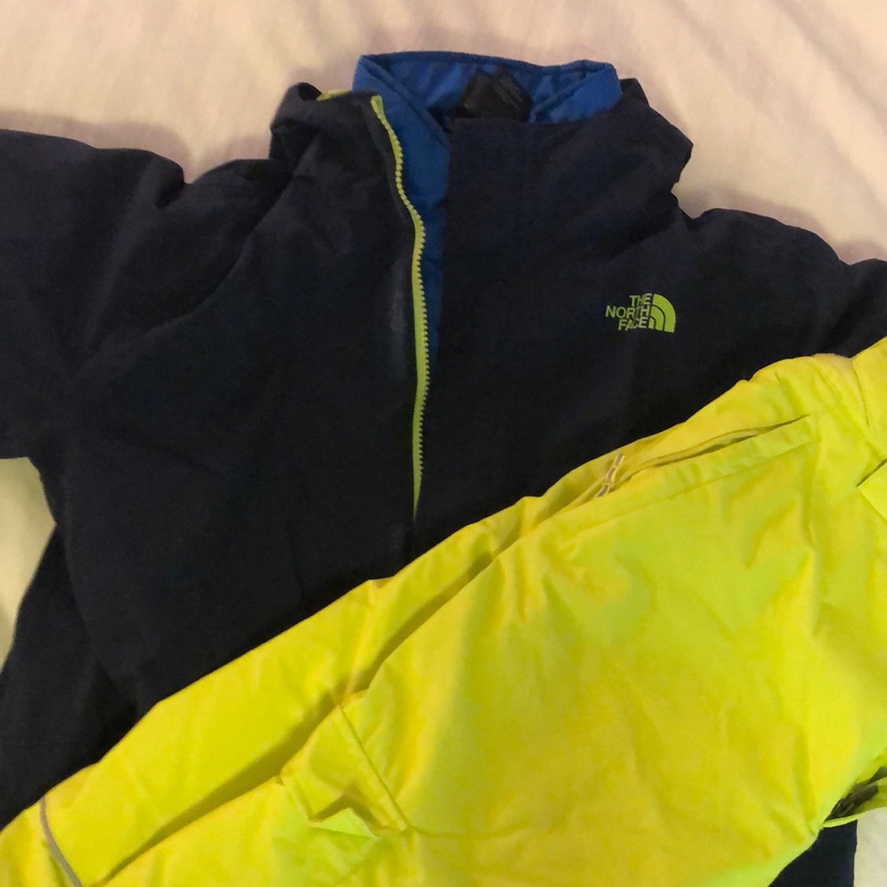 Boys NorthFace Triclimate Boundary 3 in 1 ski coat